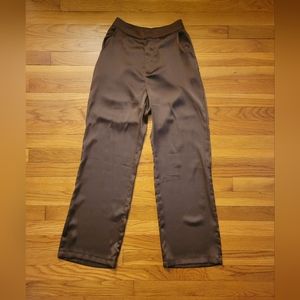 Pretty little thing brown satin pants